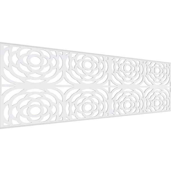 Ekena Millwork Set of Four Panels for 94 1/2"W x 28 1/4"H Edinburg Fretwork Wainscot Wall Paneling WPKP14X01X47EBP - main